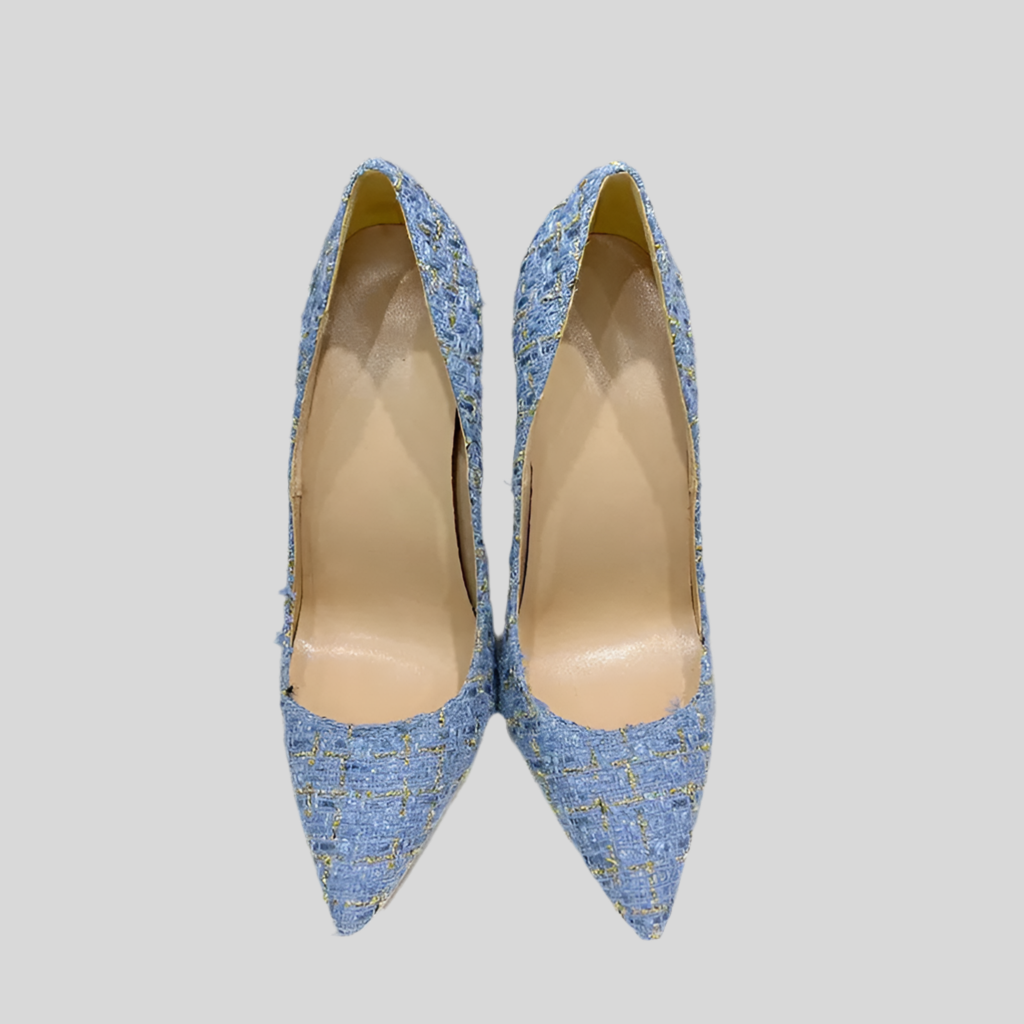 Plaid Jacquard Stiletto