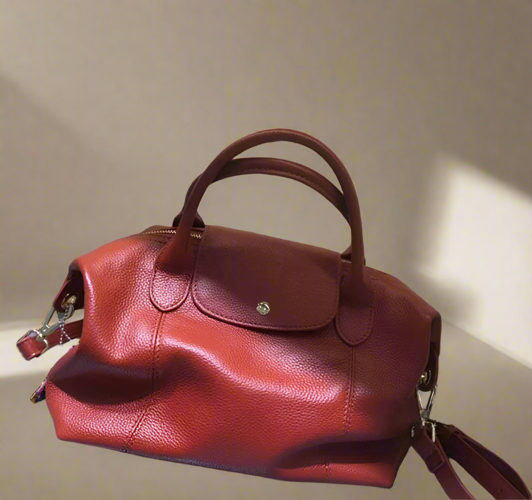 Ophelia Leather Retro Duffle Bag