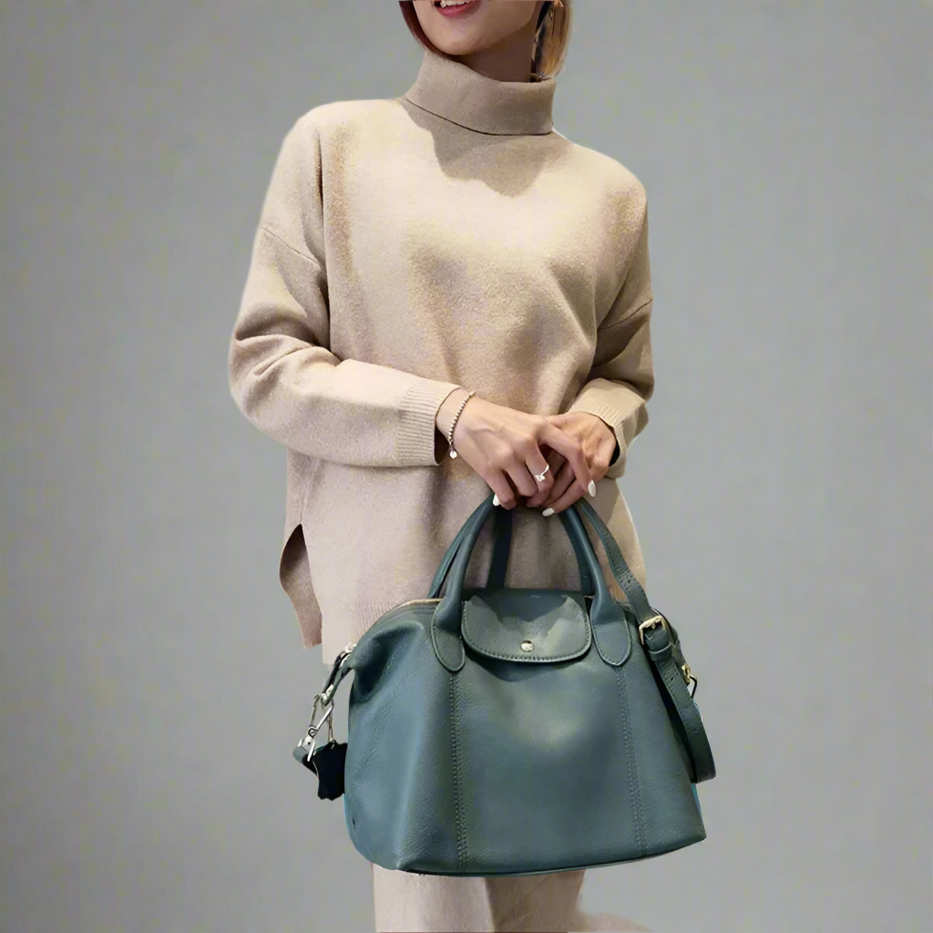 Ophelia Leather Retro Duffle Bag