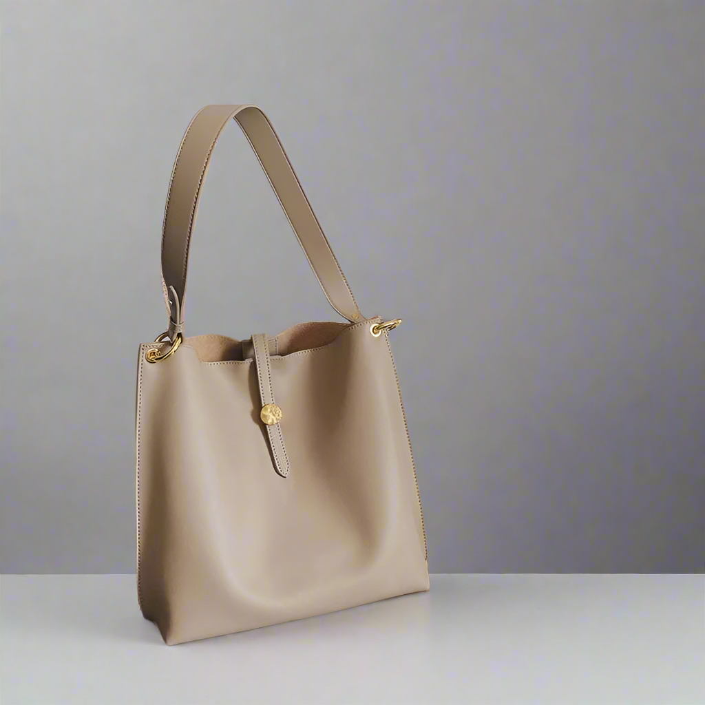 Kylar Leather Bucket Bag