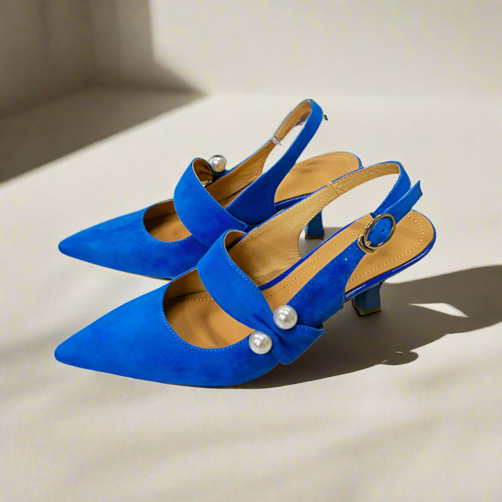 Birkley Slingback Suede Heels