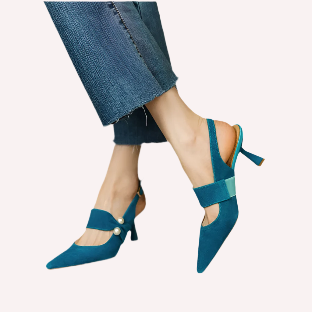 Birkley Slingback Suede Heels