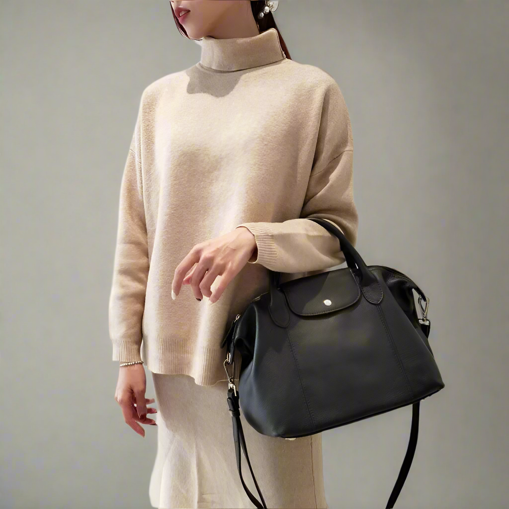 Ophelia Leather Retro Duffle Bag