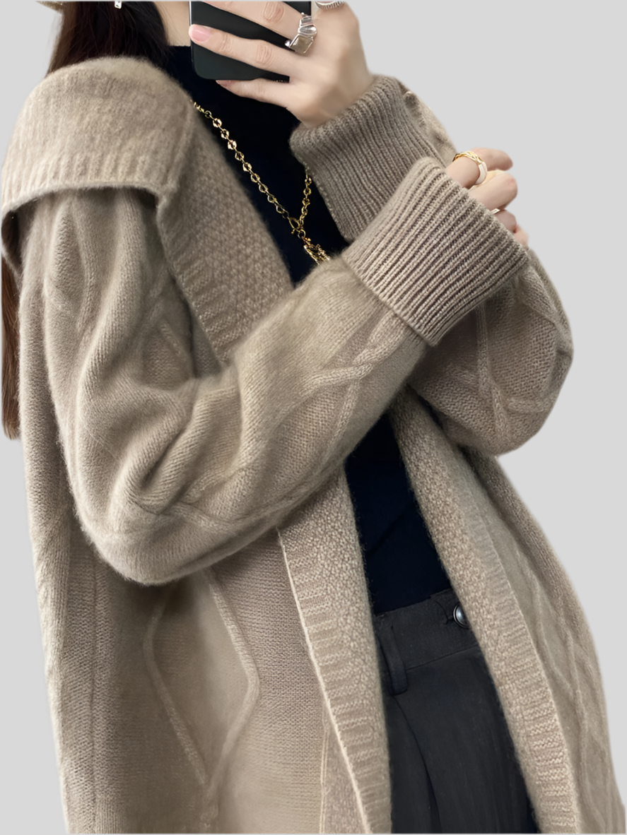 Merino Wool Long Cardigan