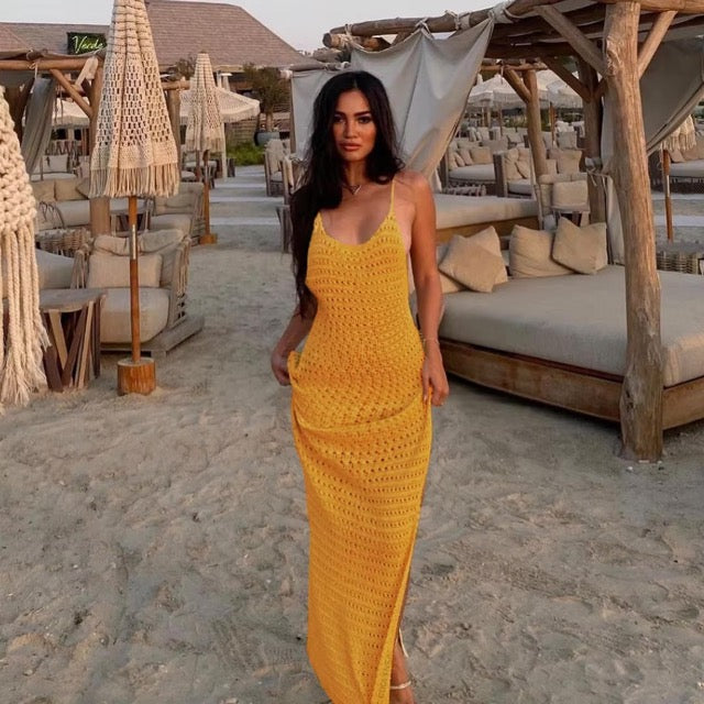 Spaghetti Strap Maxi Beach Dress